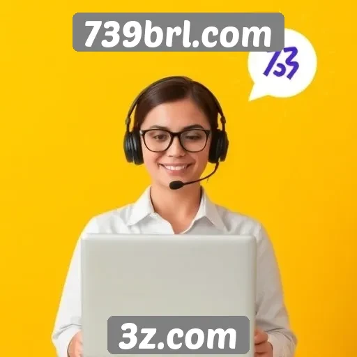 Funcionalidade do suporte ao cliente em 739brl.com